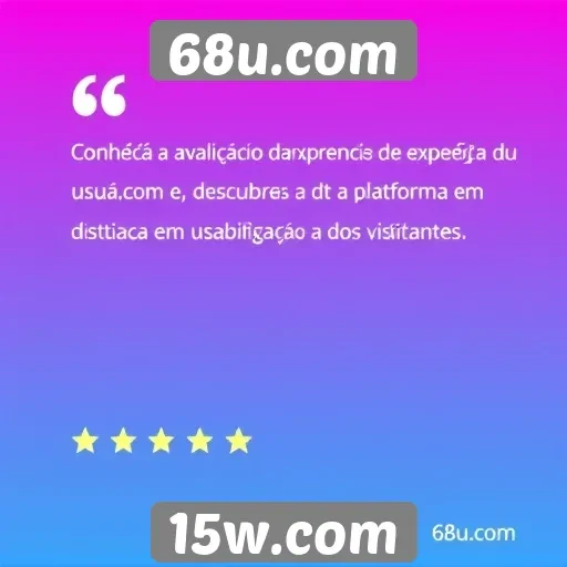 Avaliação da experiência do usuário no 68u.com